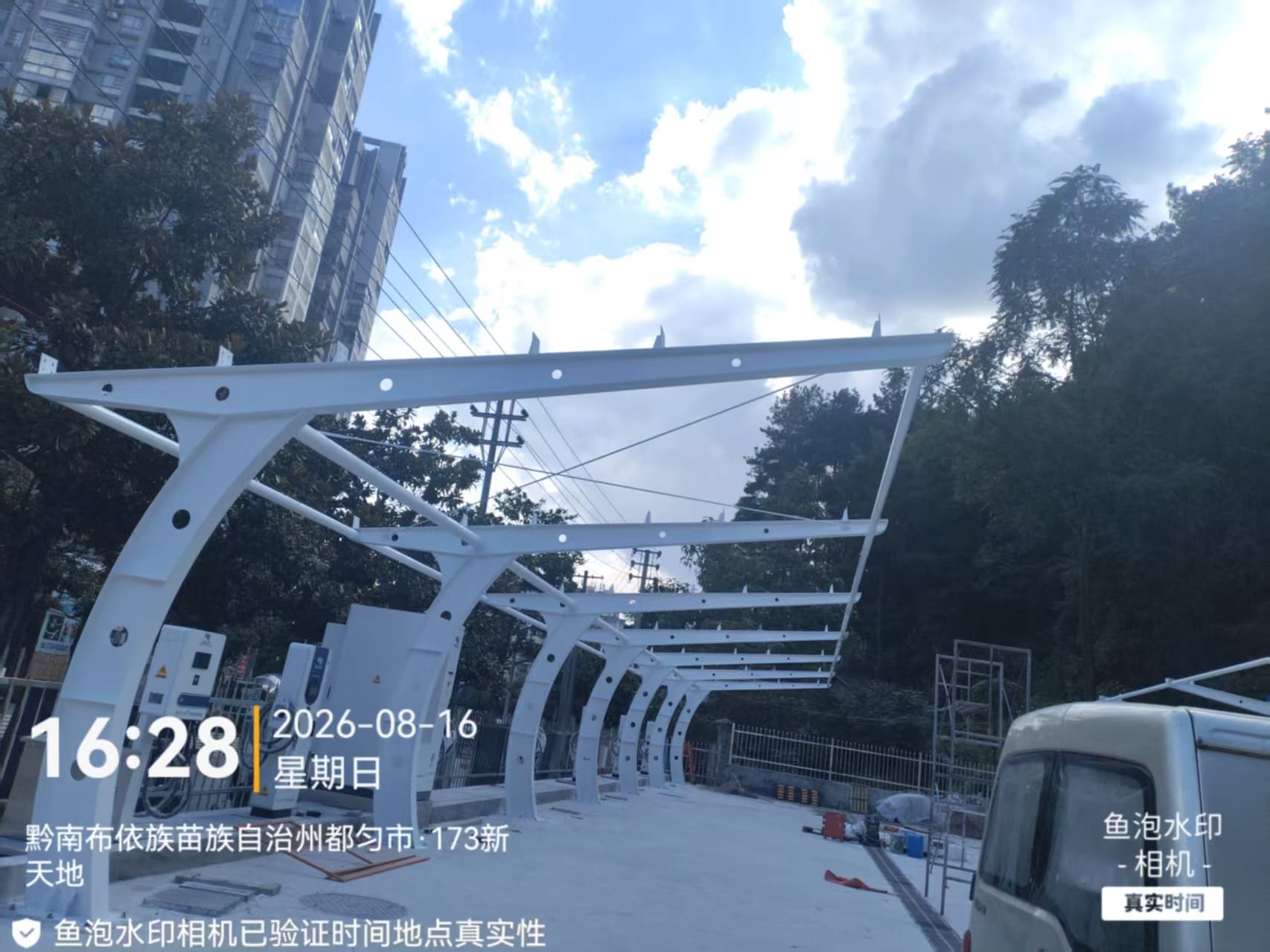 商业街区遮阳棚 - 楚盛膜结构